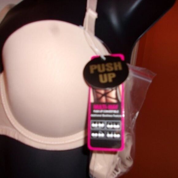 Youmita Nude 40C PushUp Bra w/Multiway Straps NWT - Picture 8 of 9